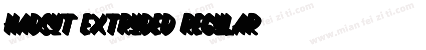 Hadsut Extruded Regular字体转换